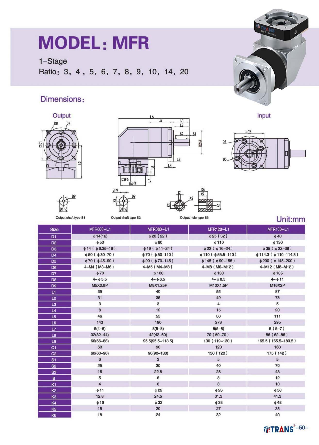 c mfr planetary reducer 3